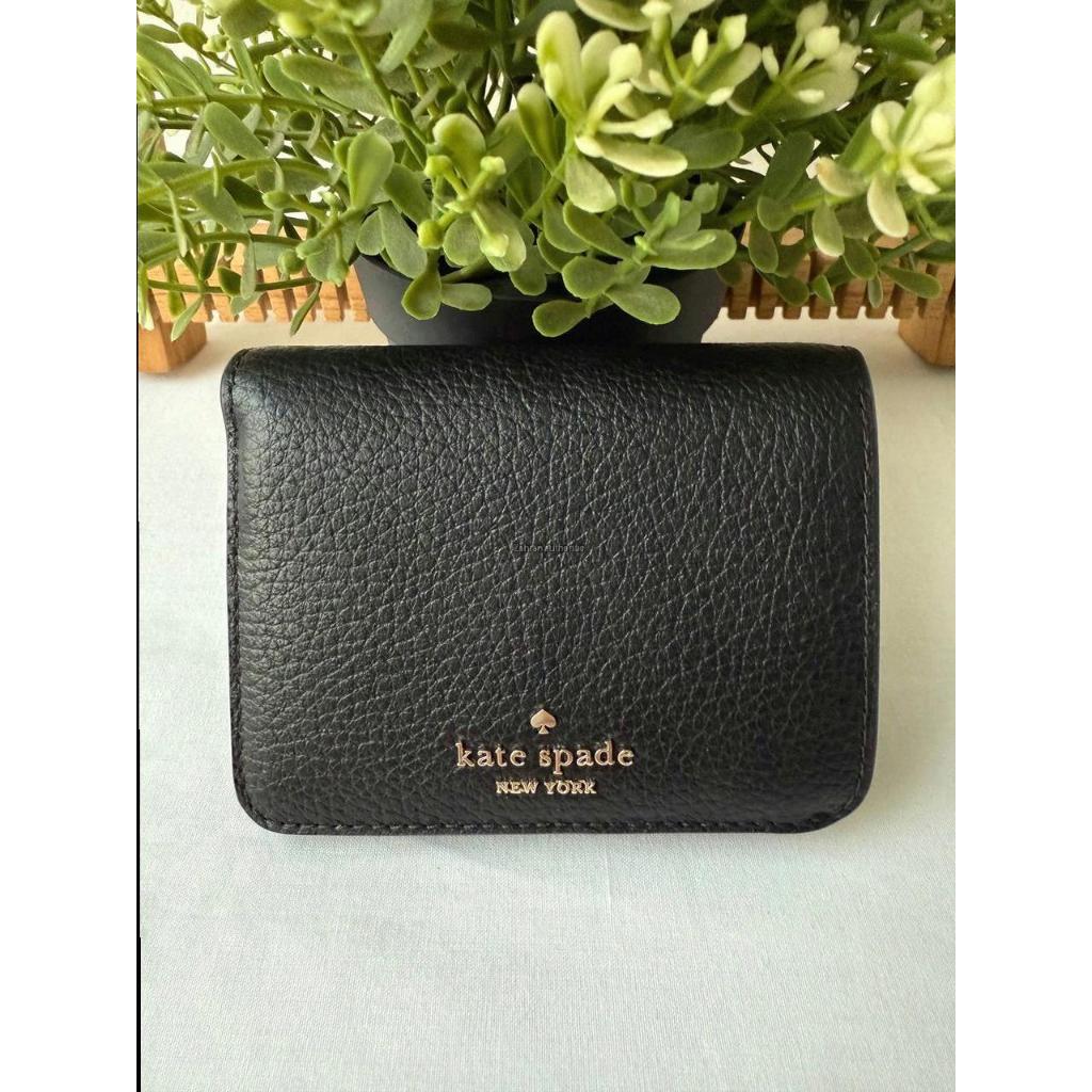 Ks Lena Small Slim Bifold Wallet Black
