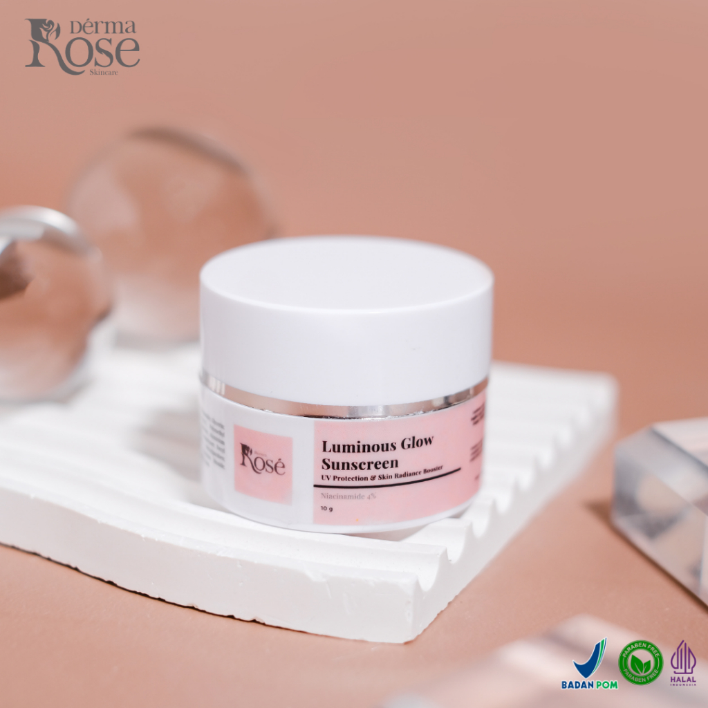 Luminous Glow Sunscreen | Niacinamide 4% | UV Protection & Brightening | Derma Rose Skincare