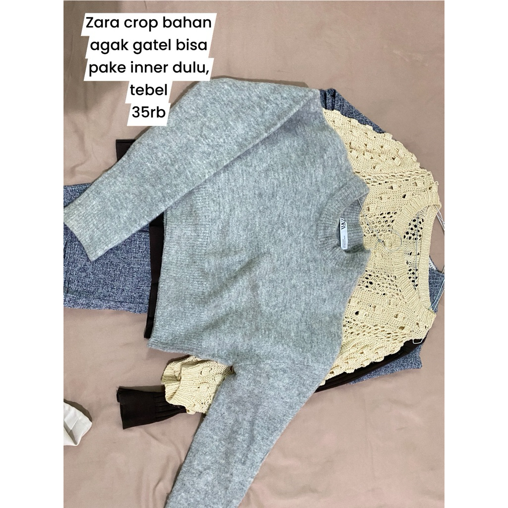 sweater crop zara