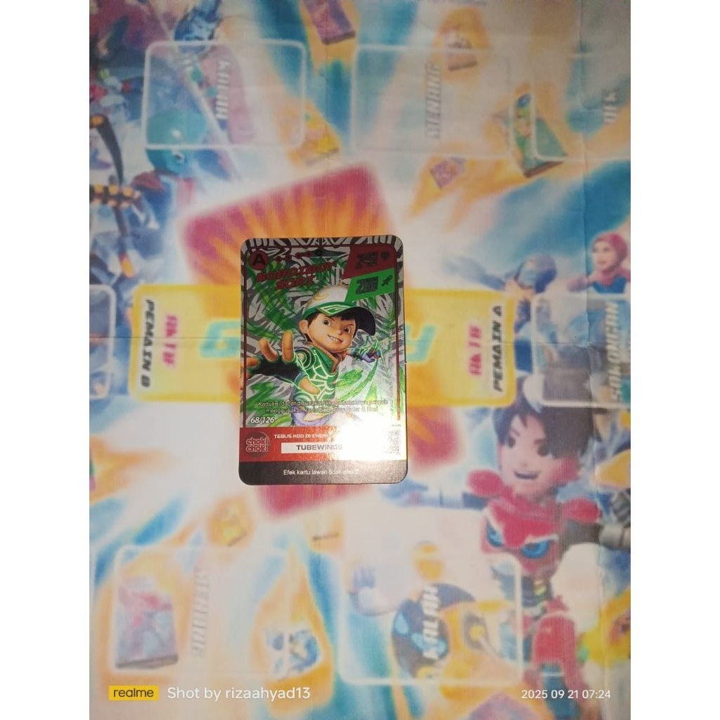 Monsta galaxy card Choki Choki Boboiboy sori A