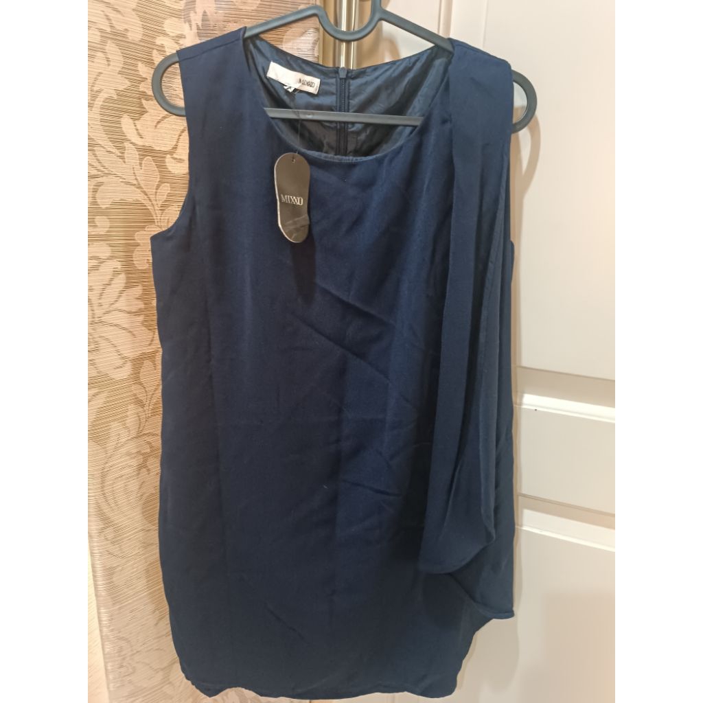 navy dress party dress