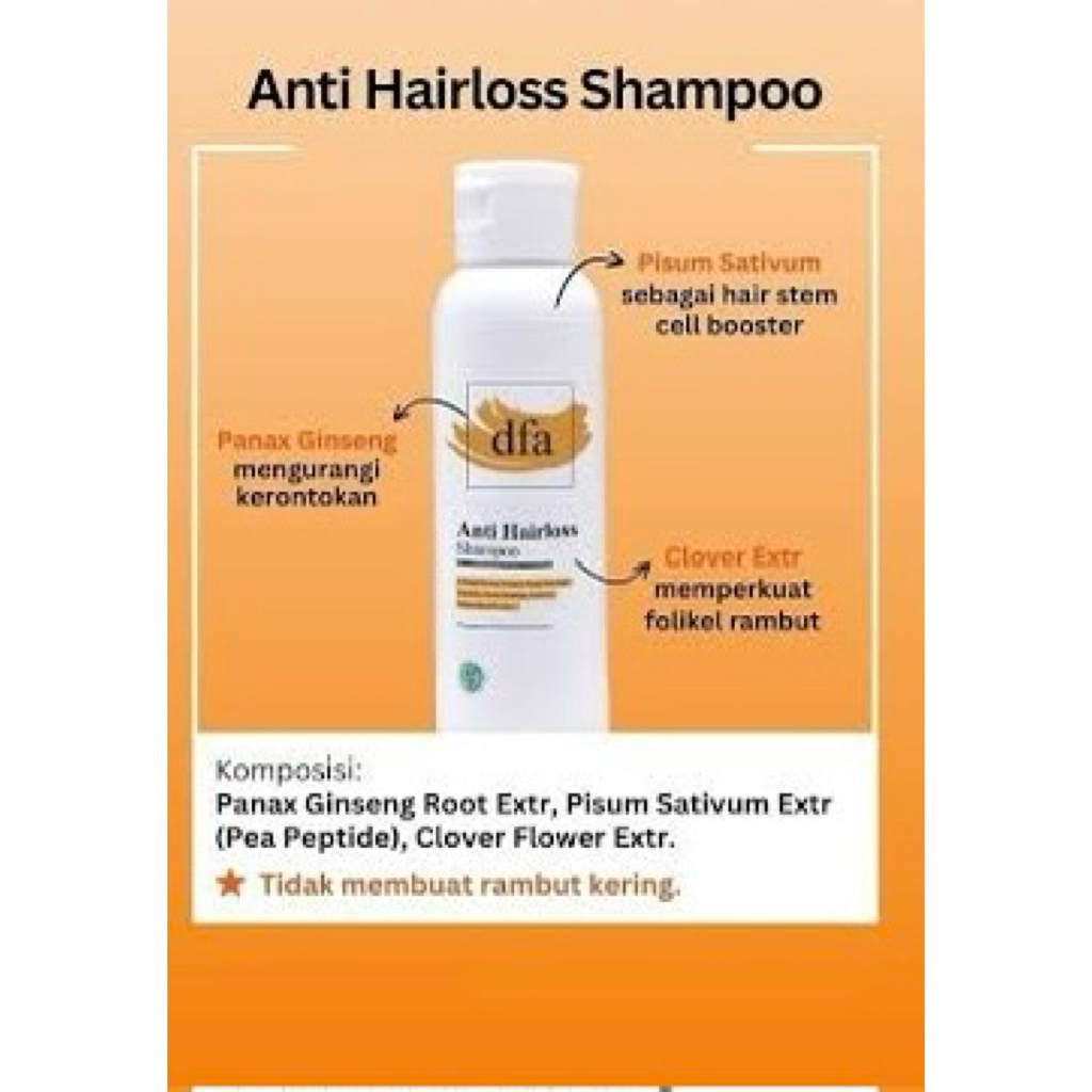 DFA ANTI HAIRLOSS SHAMPOO 100 ML
