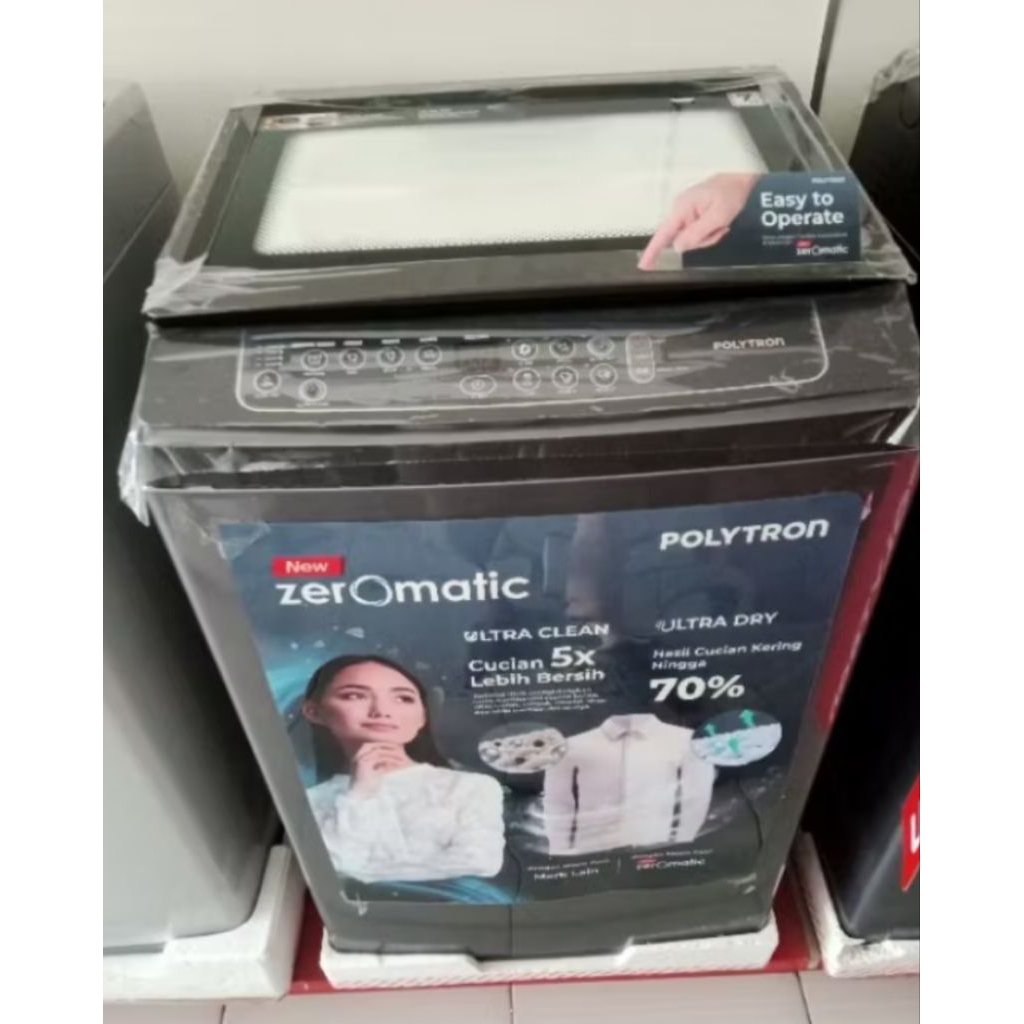 MESIN CUCI POLYTRON 7KG OTOMATIS PAW7028/7029 ZEROMATIC