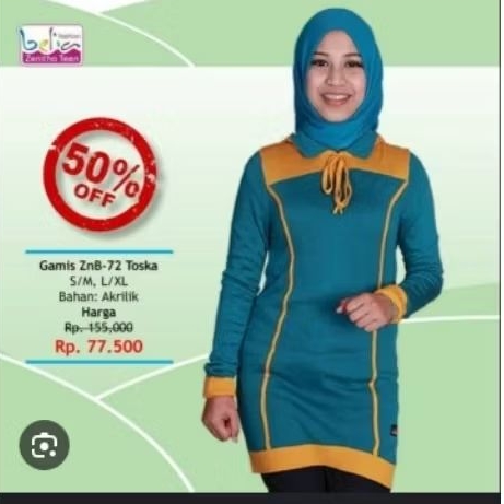 DISKON 50%zenitha Belia 72 tosca