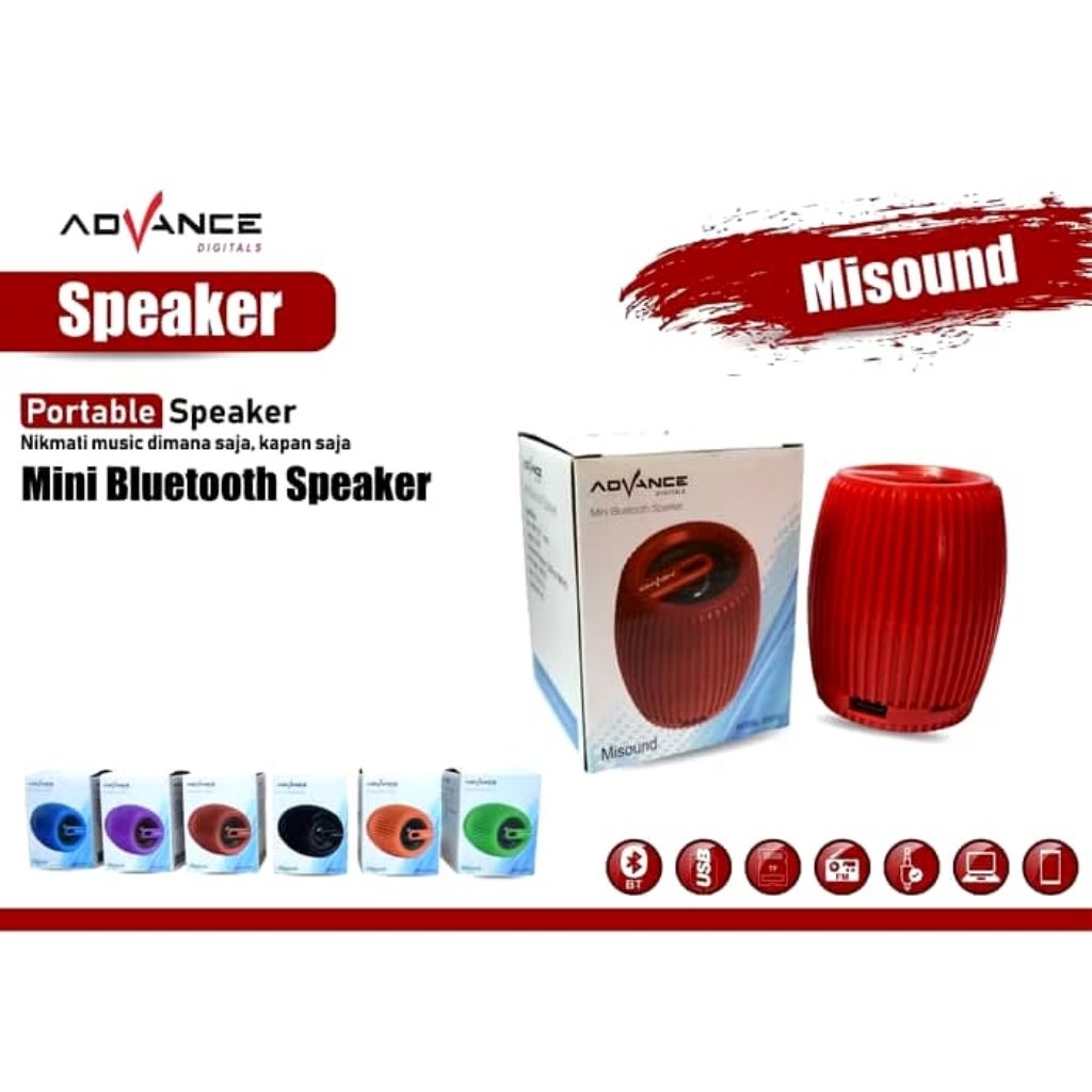 Speaker Bluetooth Advance ES010 Portable Mini Speaker Support MP3 (RANDOM)