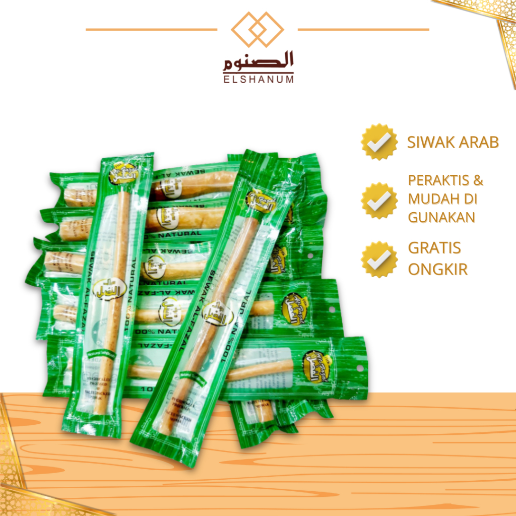 Siwak Besar Jumbo Al Fazal per 1pcs / Miswak Besar / Siwak Gigi / Miswak Gigi shabani store