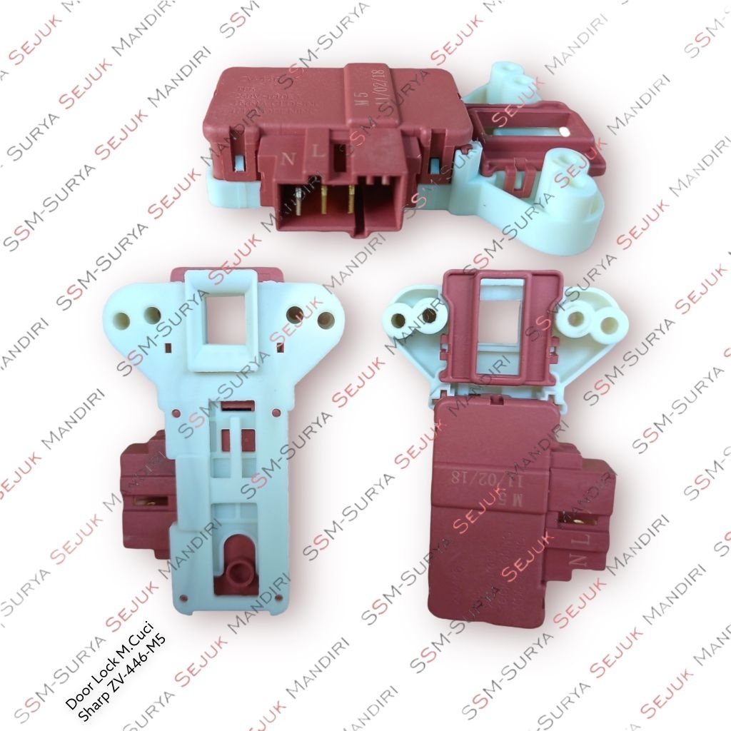 Door Lock Mesin Cuci Sharp ZC446 M5 Door Lock Mesin Cici Sharp Swit Pintu Mesin Cuci Sharp