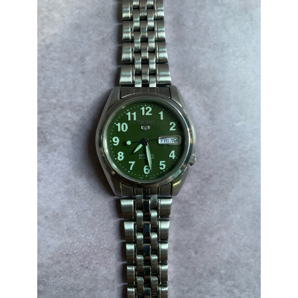 (SOLD) Seiko 5 SNK379 Green Military Dial