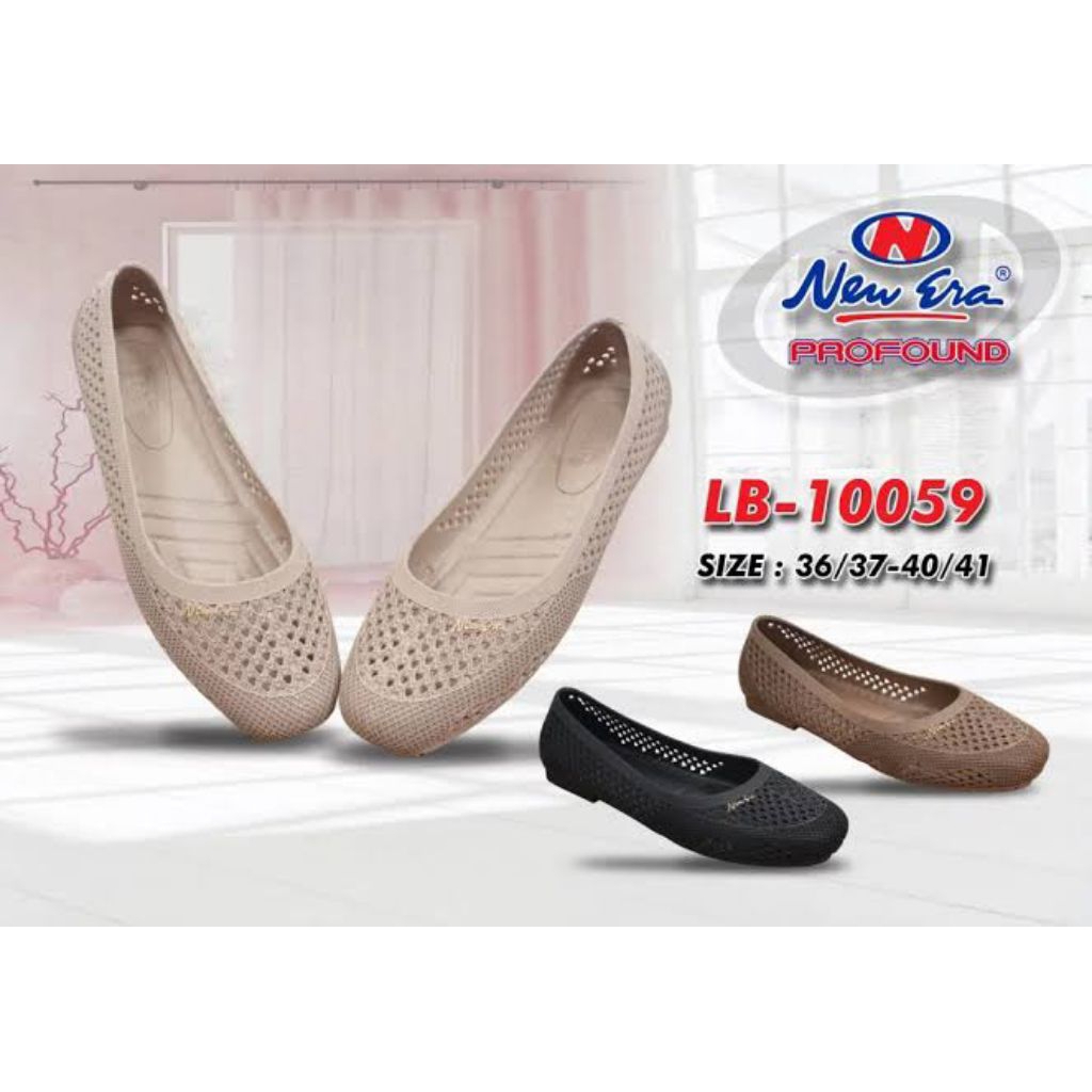 Sepatu Flat Karet New Era Murah Sepatu New era Lb 10059 Original Size 36/37-40/41