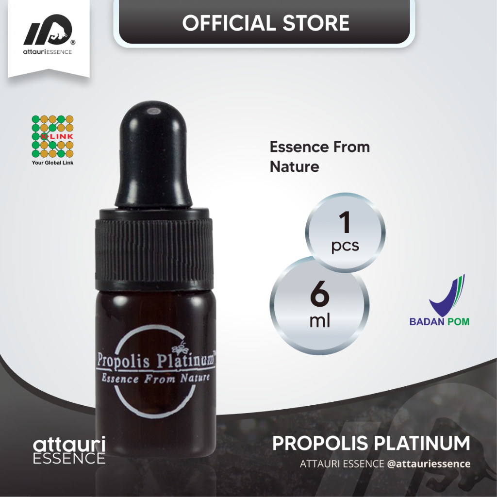 Propolis Platinum K-Link Single Bottle (6 ml) Essence From Nature Air Lebah Alami Propolis K Link He