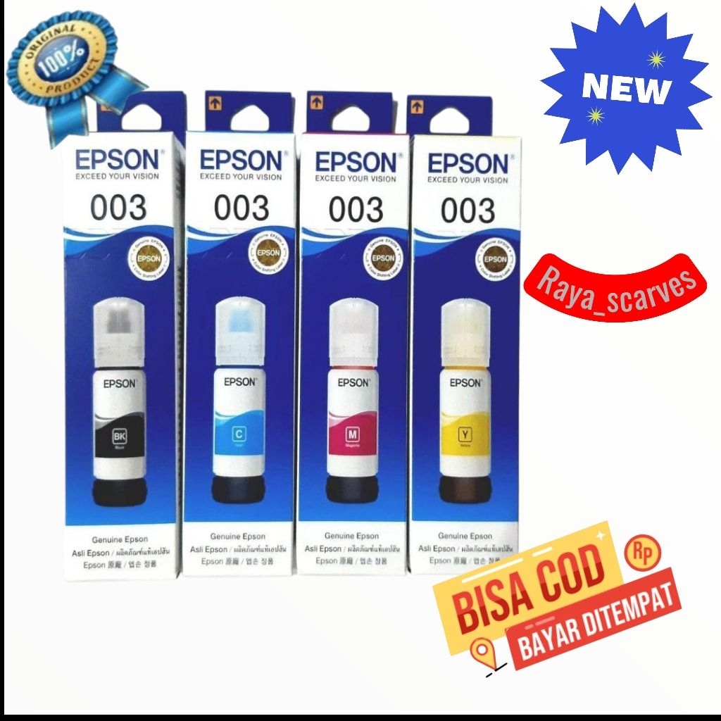 tinta Epson original 664 ll satu set tinta Epson 664
