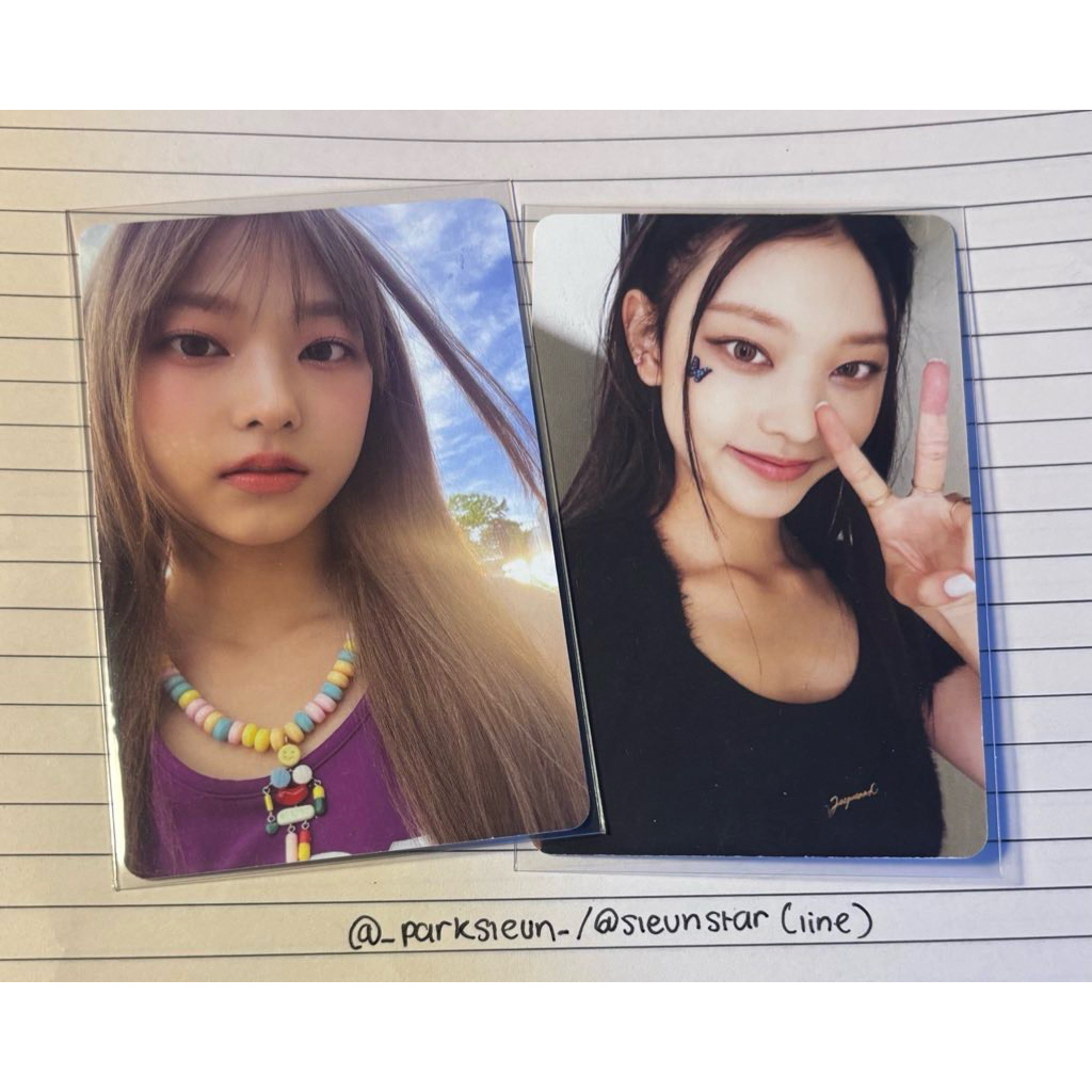 stayc newjeans photocard sumin isa haerin metamorphic attention bluebook weverse sg25 season greetin