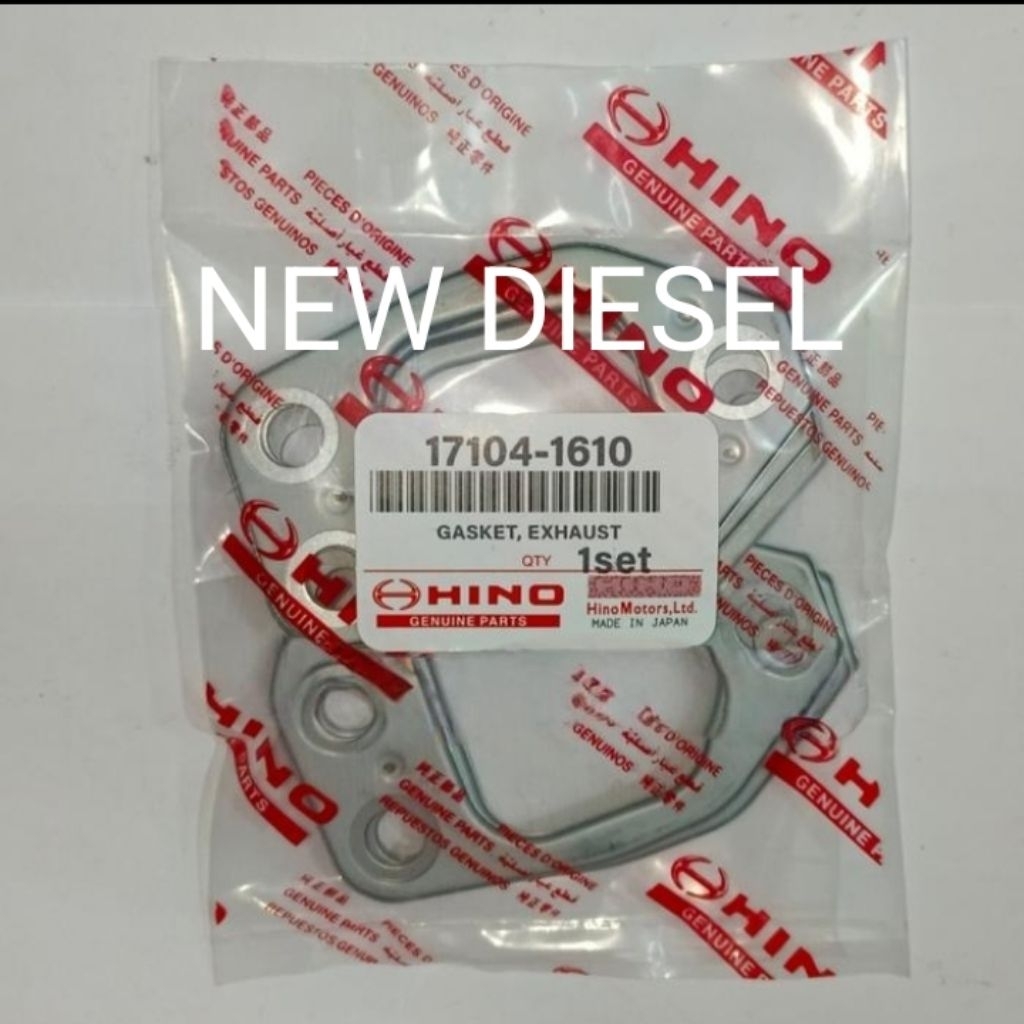 Packing Manifold Ex / Paking Maniful Api HINO LOHAN 17104-1610 1 Set / 6 Pcs