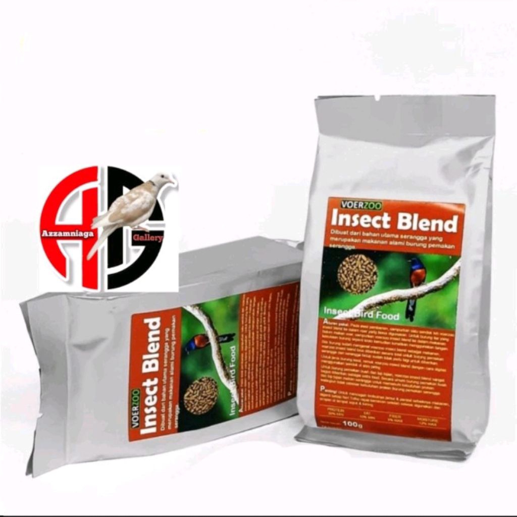 VOER INSECT BLEND PAKAN BURUNG MURAI VOER ZOO INSECT BLEND  100 gr