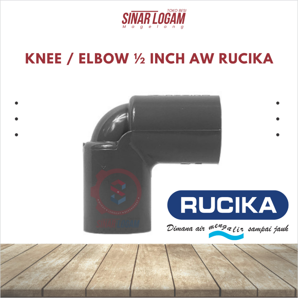 KNEE 1/2" INCH RUCIKA ELBOW 1/2" AW RUCIKA