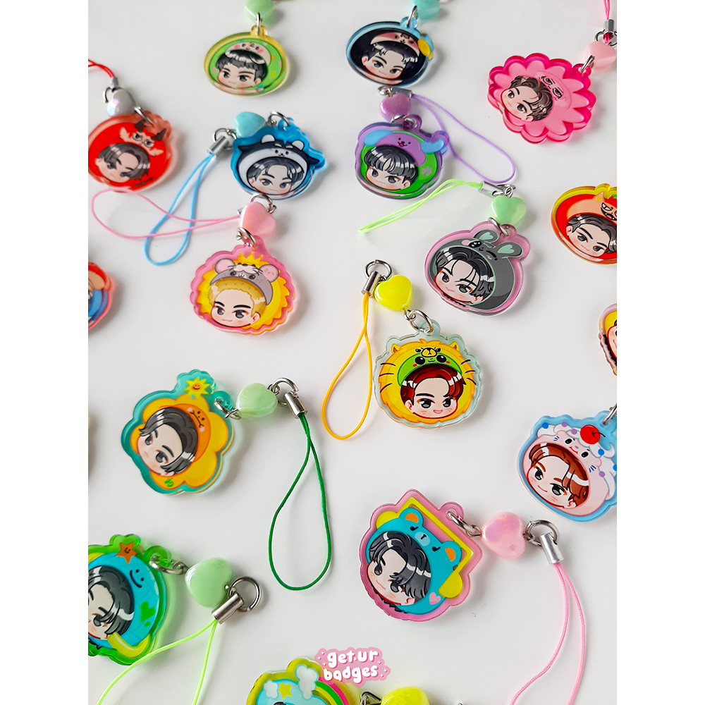 GMMTV Mascot Phone Charm | Thaientu | Thailand | Polcasan | Avocean | Jaidee | Khun Noo | Mr Saturn 
