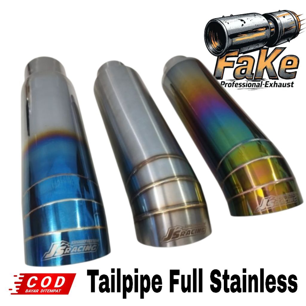 Knalpot Mobil Cumi cumi + Resonator Tailpipe JS Racing Knalpot Mobil Diesel Truck L300 Mobil Bensin 