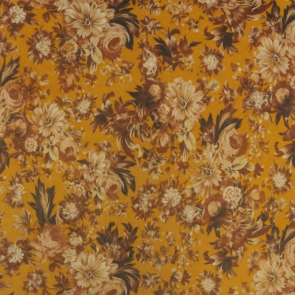 kain katun silky motif bunga premium / bahan katun silky motif bunga premium