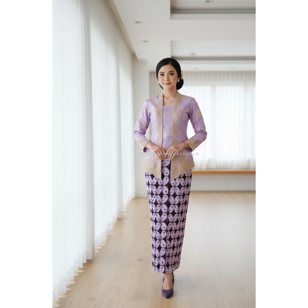 Rok Plisket Batik Kawung New /Rok kondangan /Rok wiru