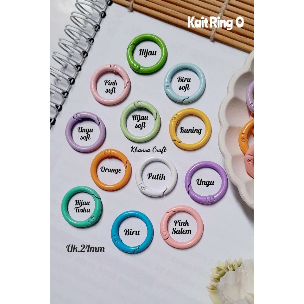 Kait Ring O gantungan kunci [24mm]