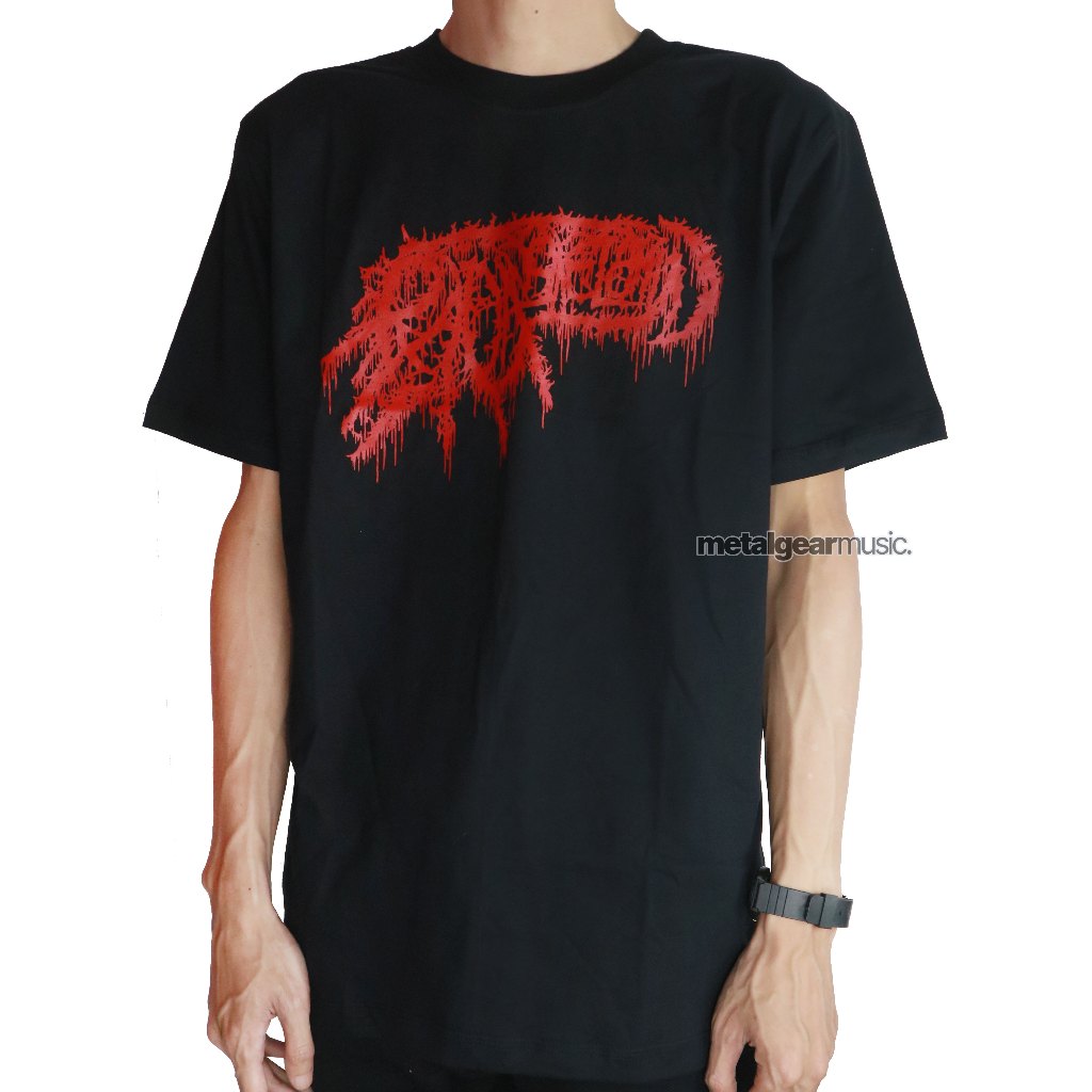 Metalgear Music 100% Cotton Baju Kaos     Original Radang Kelam*n  - Ppm Logo Red Tshirt