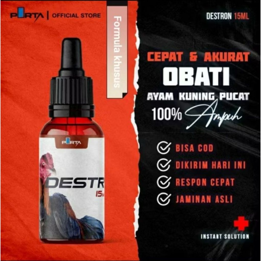 DESTRON OBAT AYAM SAKIT KUNING PORTAVET OBAT AYAM SAKIT DESTRON VITAMIN AYAM