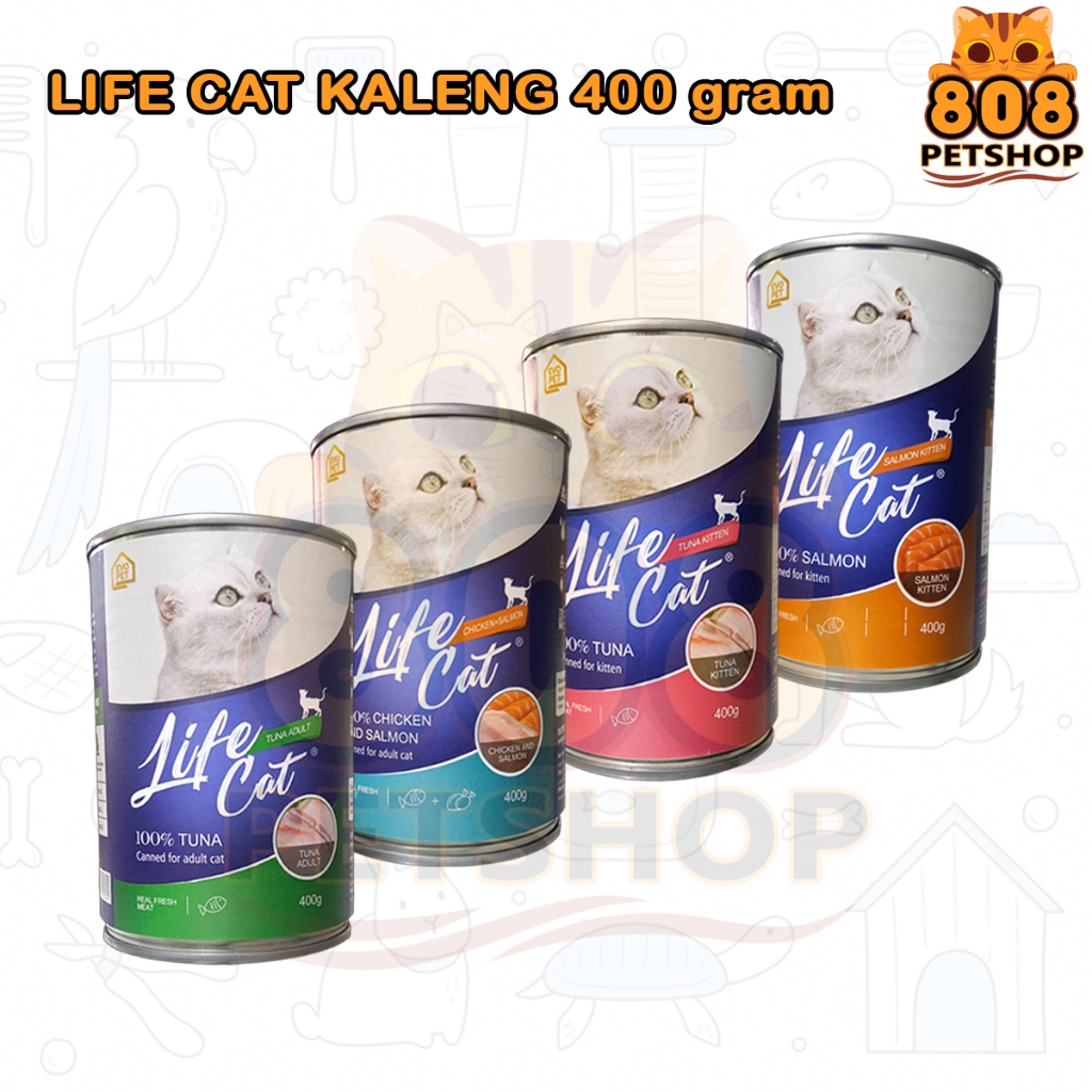 Life Cat kaleng 400gr Life Cat wet food Life Cat makanan basah kucing Makanan Kucing