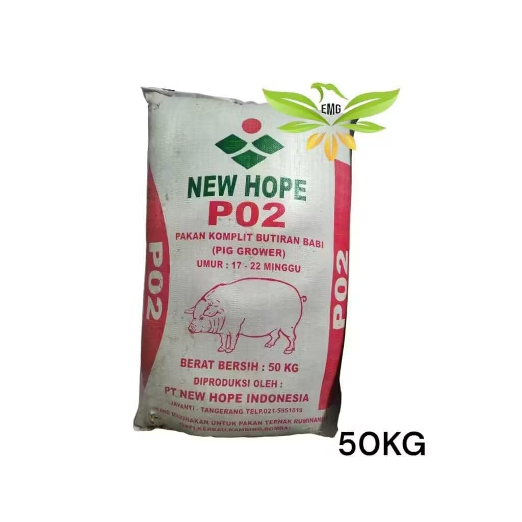 Karungan 50kg P02 Pakan Ayam Voer B4bi New Hope