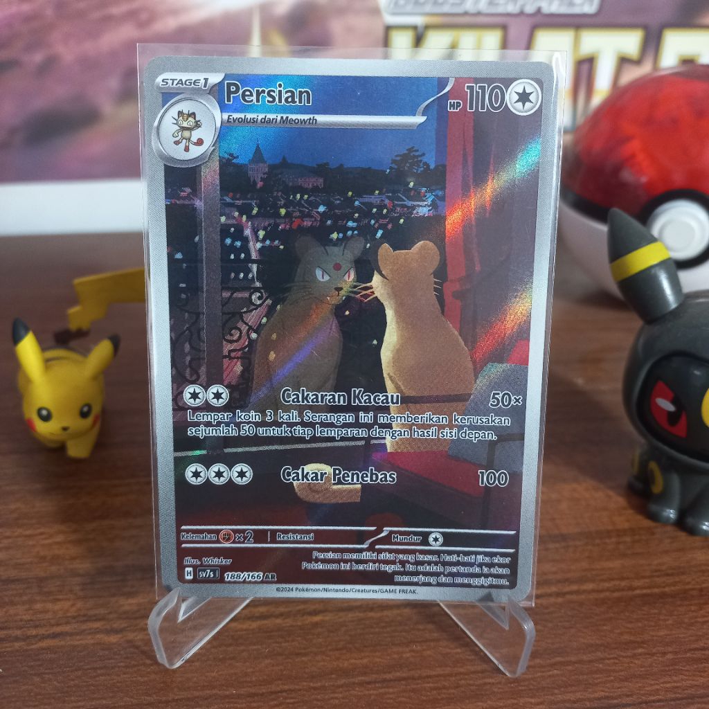 Persian AR SV7s 188/166 - Kartu Pokemon TCG Indonesia Bimbingan Rasi Original