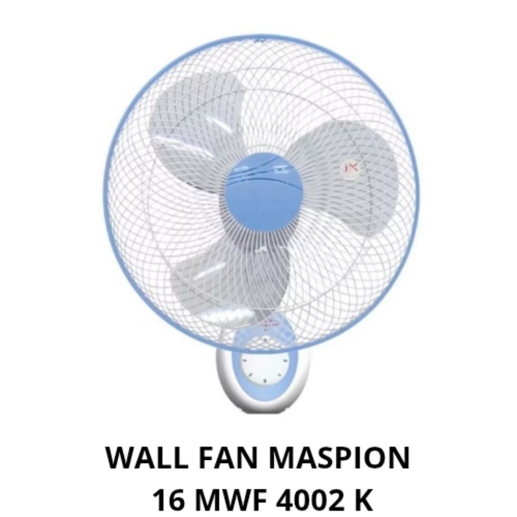 MASPION WALL FAN MWF-4002K/ KIPAS ANGIN DINDING MASPION 16"/ KIPAS ANGIN TEMBOK MASPION 16 INCH