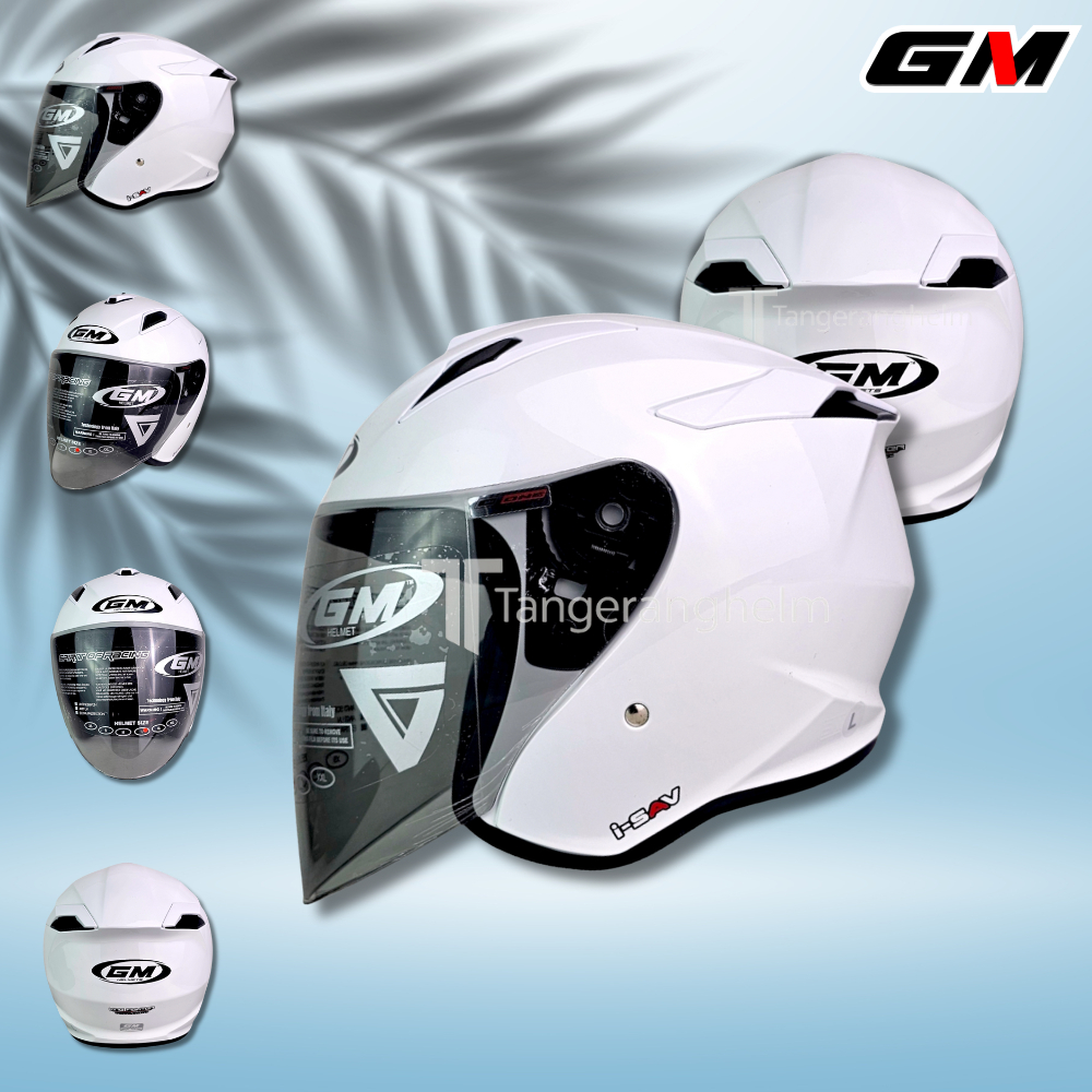 HELM GM HELM KING FIGHTER ULTRA ORIGINAL SOLID | PUTIH | SINGLE VISOR