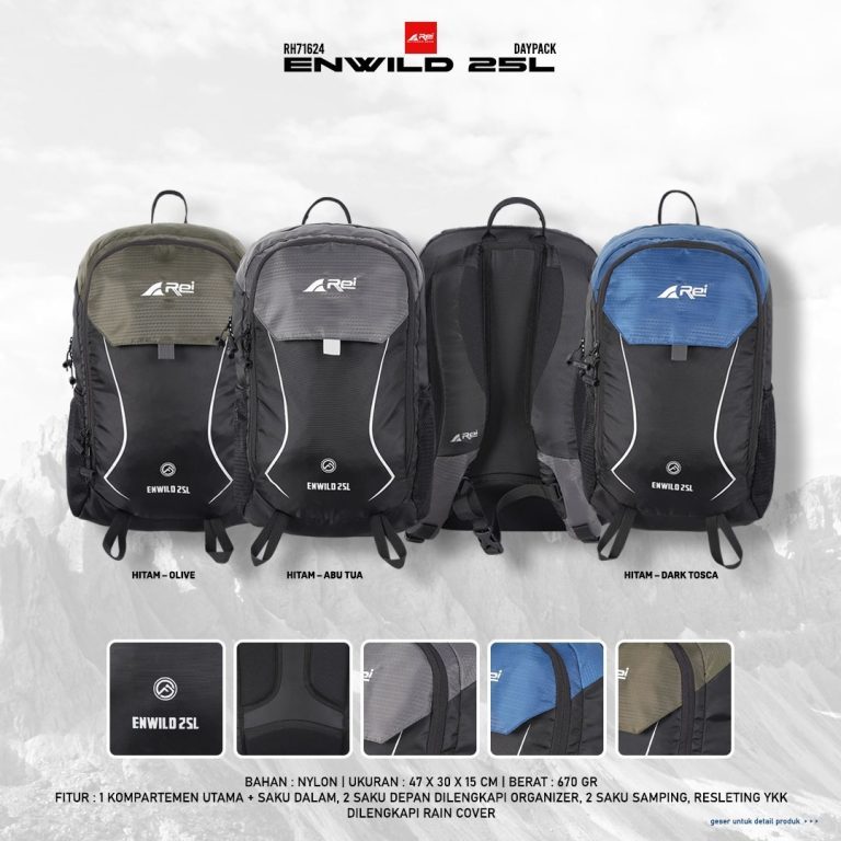 Tas Ransel Arei 25 Liter Daypack ( ENWILD )