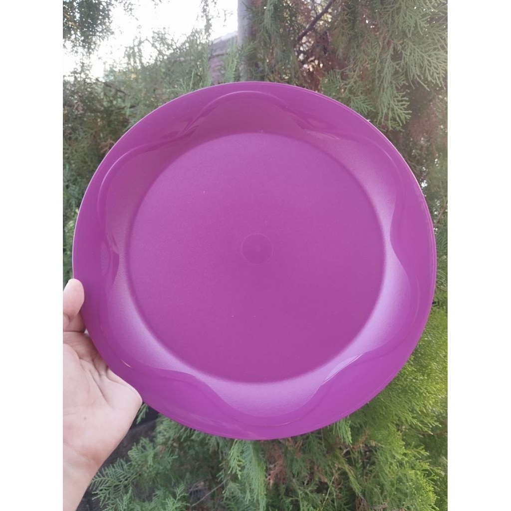 Large OH plate ungu Tupperware (piring OH paling besar)