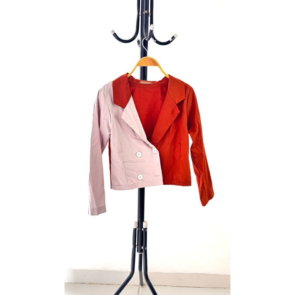 preloved blazer two tone