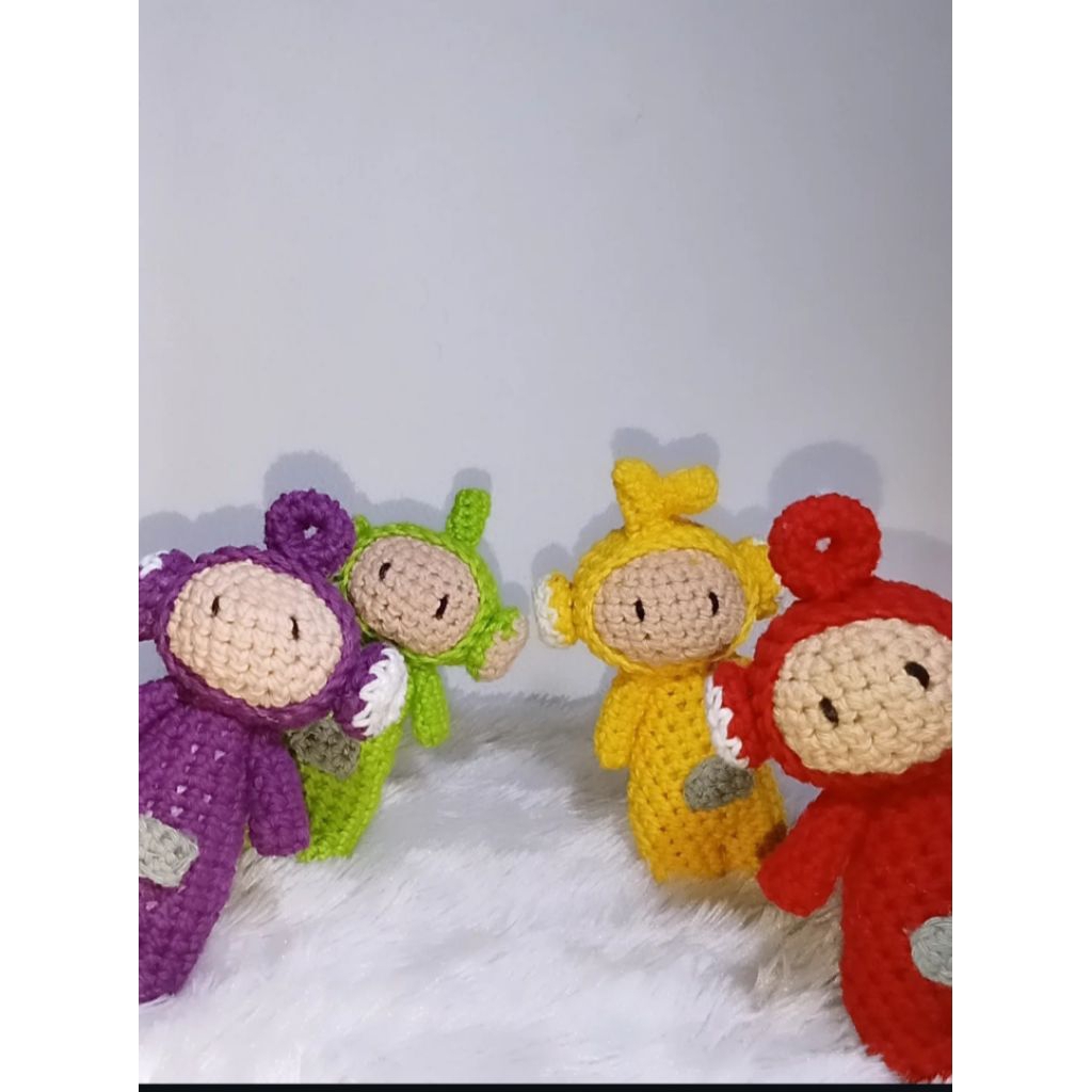 Handmade Gantungan Kunci Karakter Teletubbies dan  Poppy