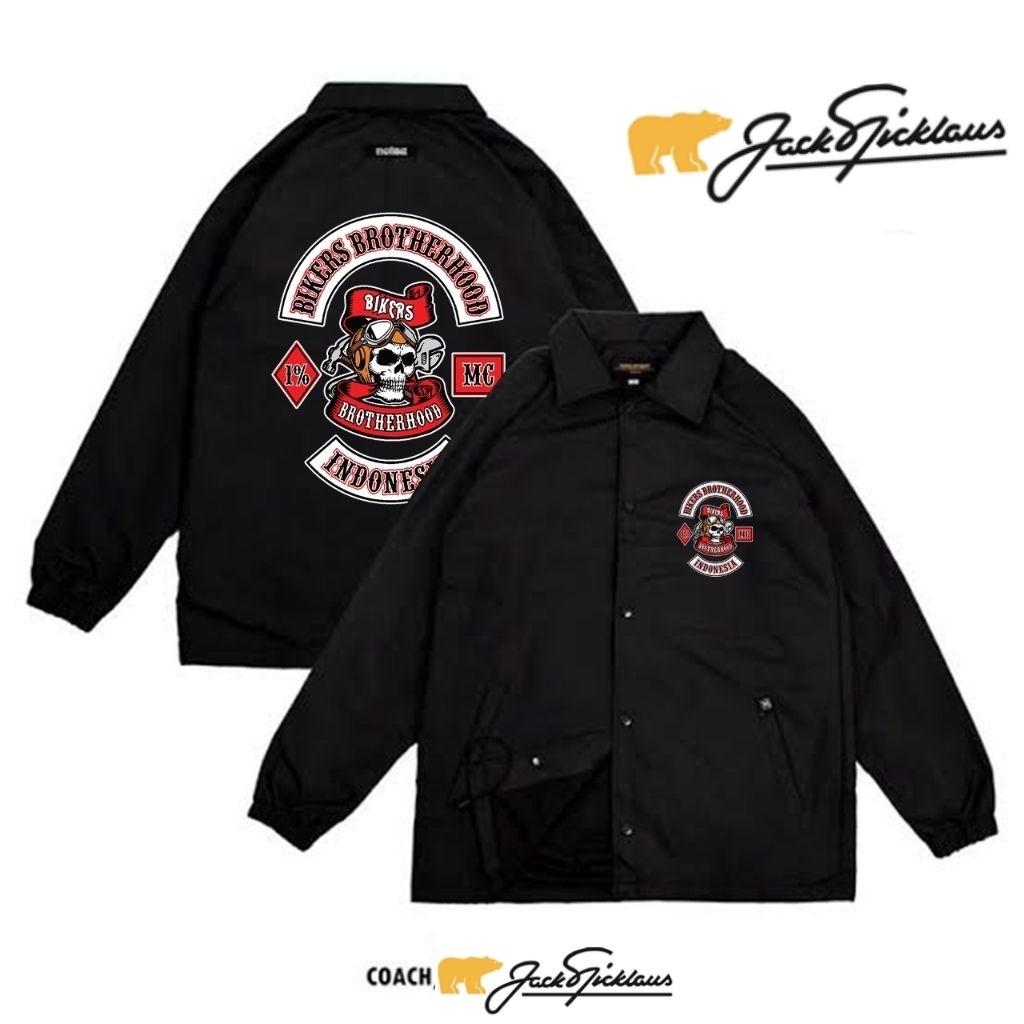 Coach jacket Bikers Brotherhood BB MC 1% Indonesia cocok buat motoran dan harian