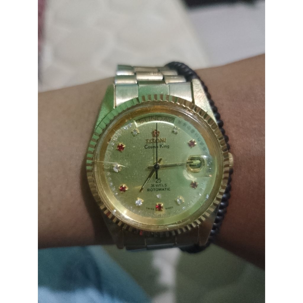 jam tangan jadul titoni cosmo king model preaiden