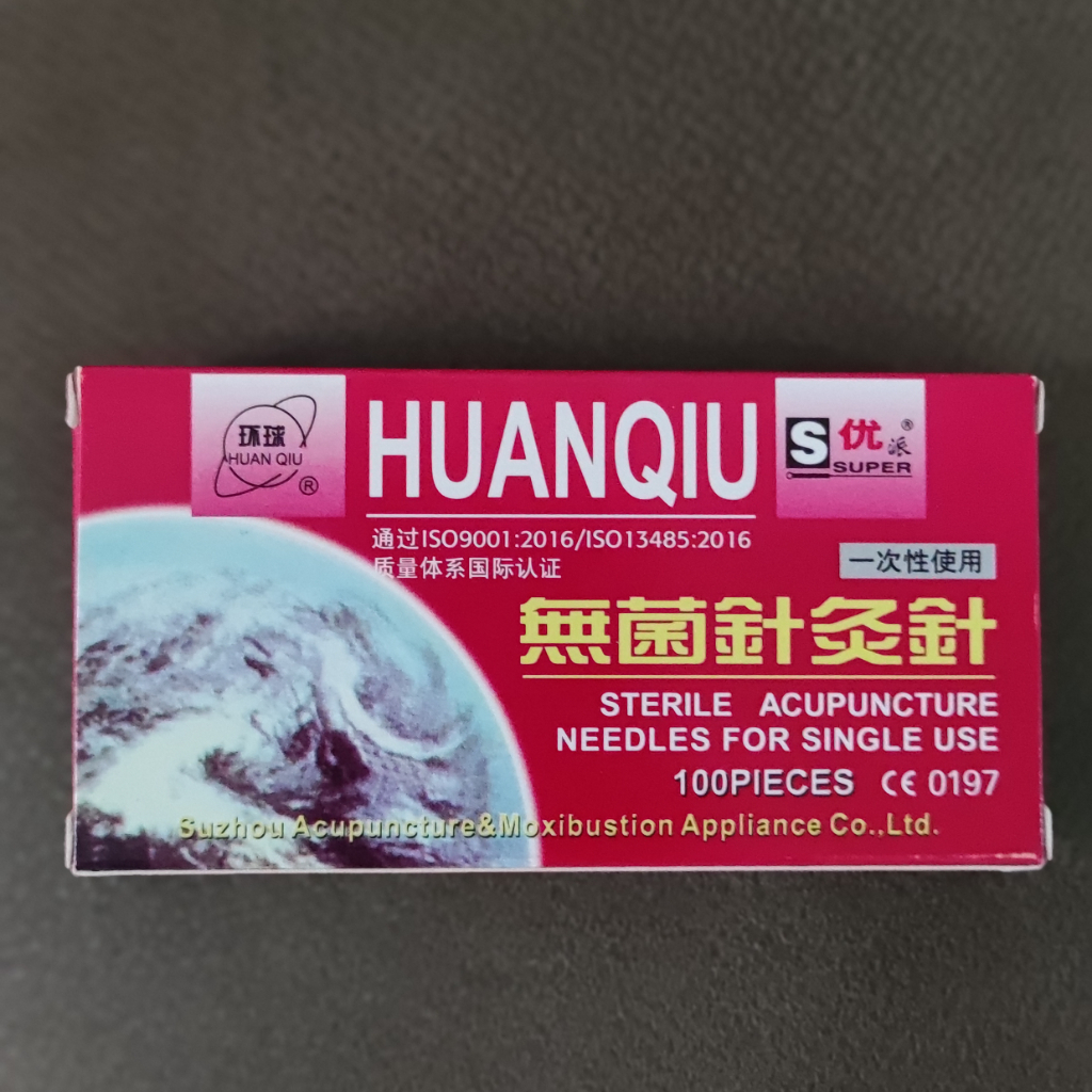Press needle huanqiu akupuntur telinga