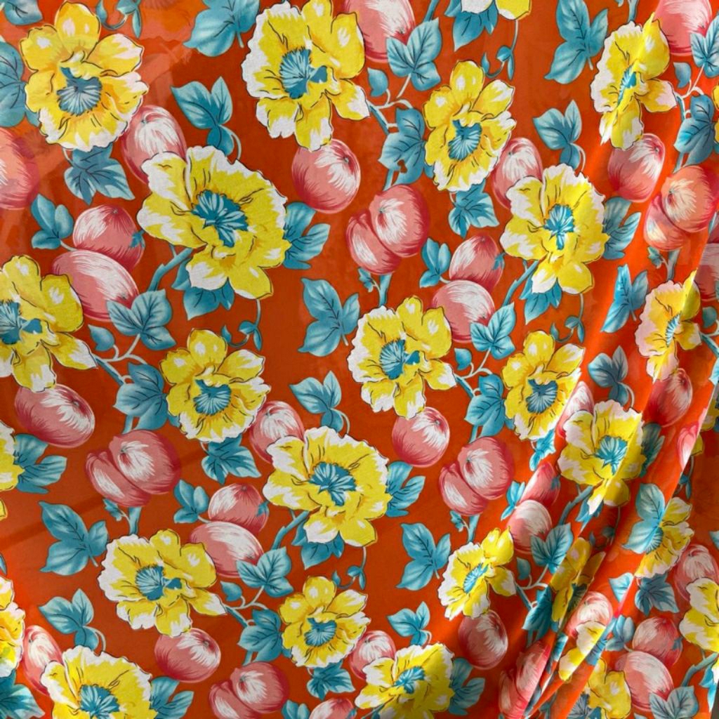 KAIN SIFON CERUTY PREMIUM MOTIF BUNGA BESAR - KAIN SIFON MOTIF KEMBANG BESAR - KAIN MOTIF BUNGA BESA