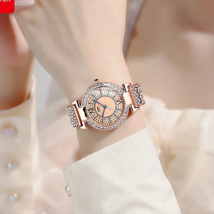 FULL SET HADIAH JAM+BOX KULIT+(free) GELANG TITANIUM ANTI KARAT Jam Tangan Wanita Anti Air Original 