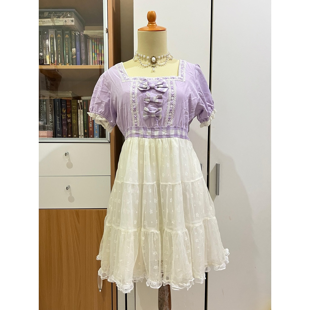 Deary Ryousangata Jirai Kei Purple Dress Kawaii Coquette Dollette