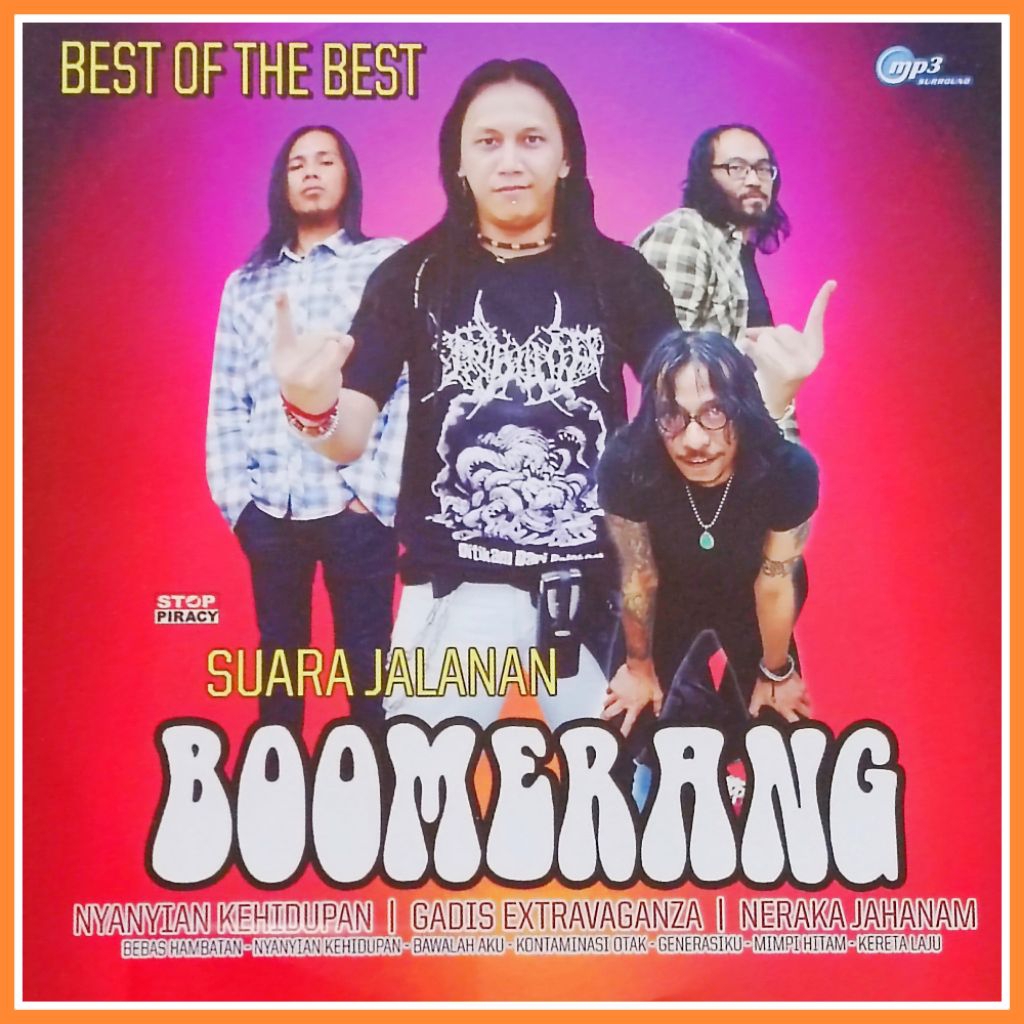 Kaset MP3 Lagu Pop BOOMERANG - EDANE - POWER METAL Album Pilihan Terpopuler 3in1