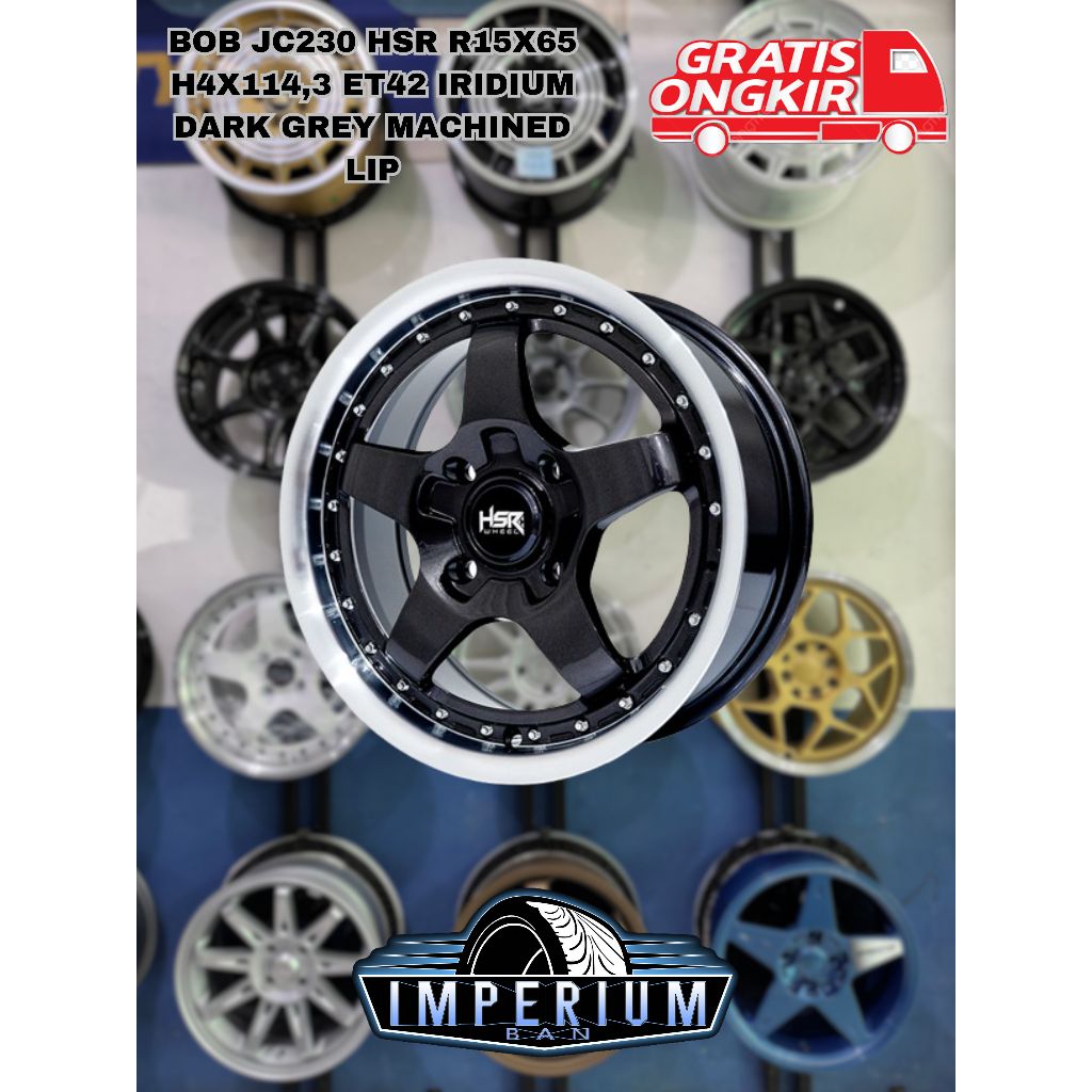 Velg Mobil Celong Merk Hsr Bob R15 Lubang 4 Pcd 114.3 Murah Bisa Kredit Tanpa Dp Pelek Mobil Avanza 