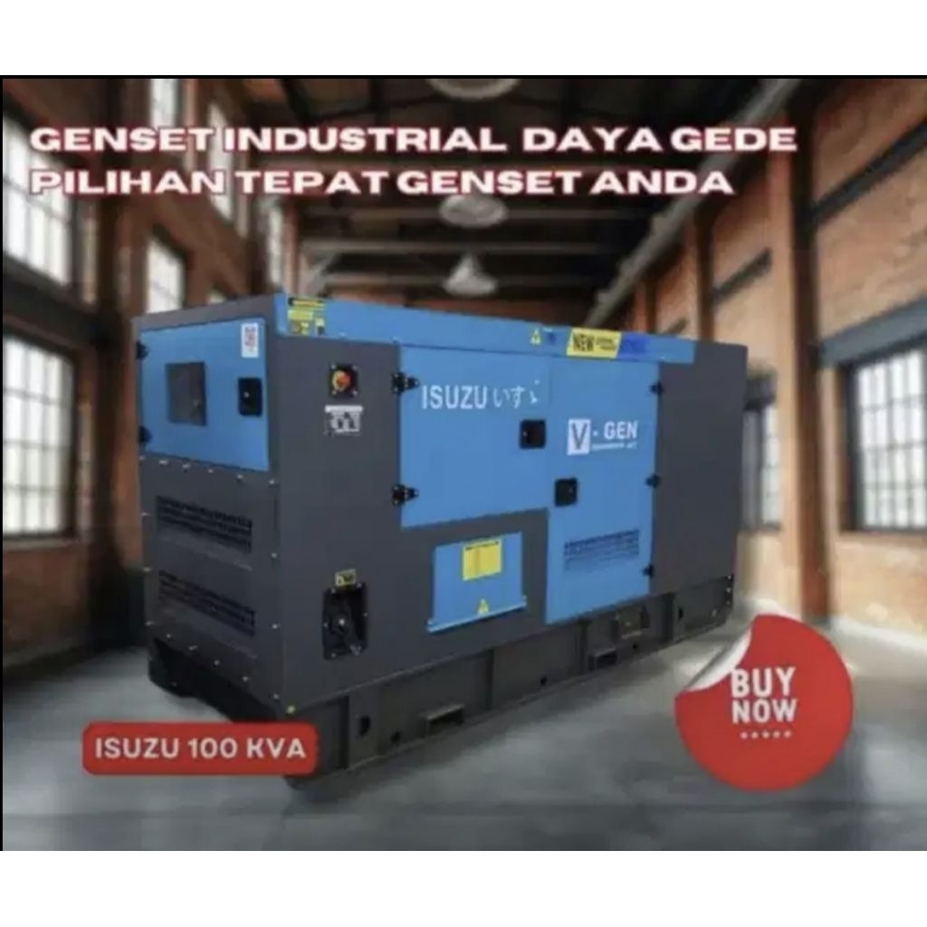 Genset Isuzu 100 kva generator 100kva original resmi