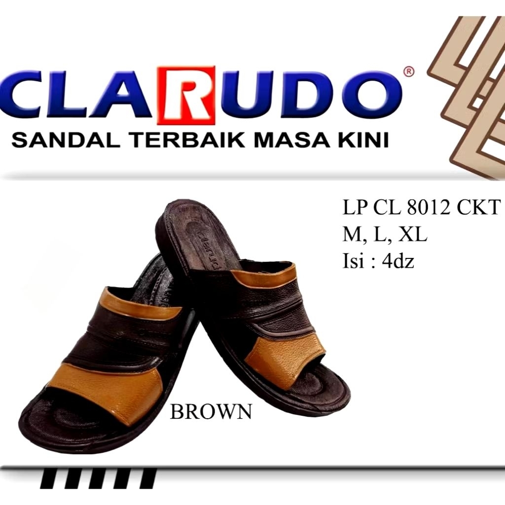 sandal selop clarudo 8012 sandal karet pria dewasa