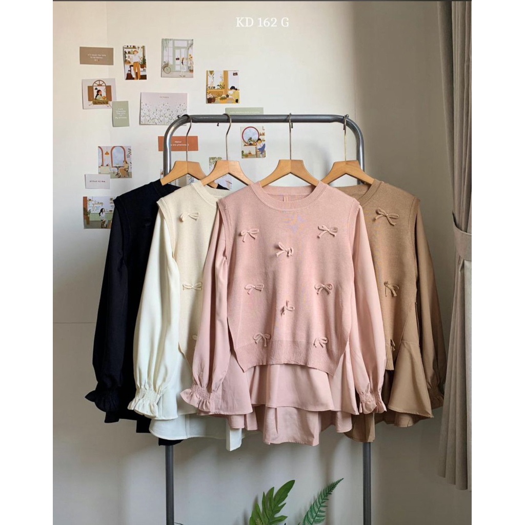 kemeja ves rajut imprt