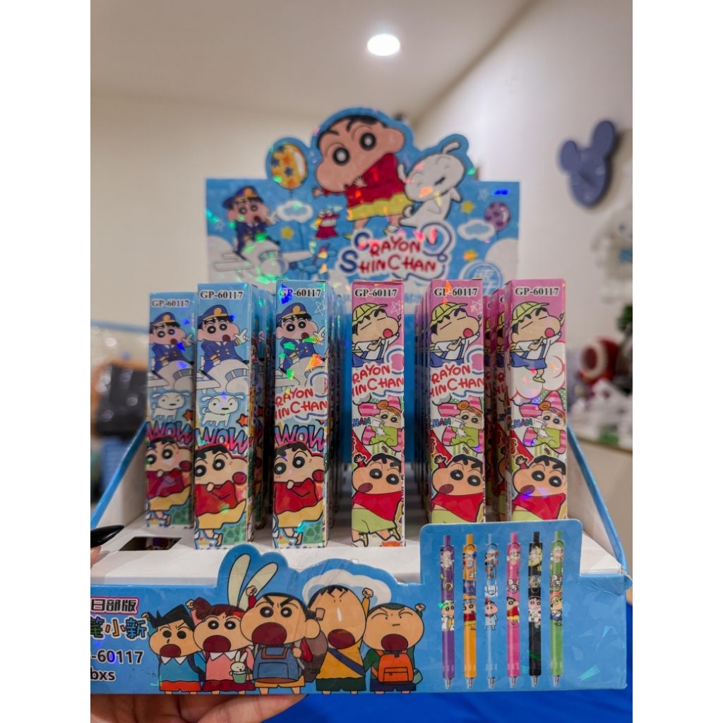 

( 1 pcs ) Blindbox pen karakter sinchan dan pokemon