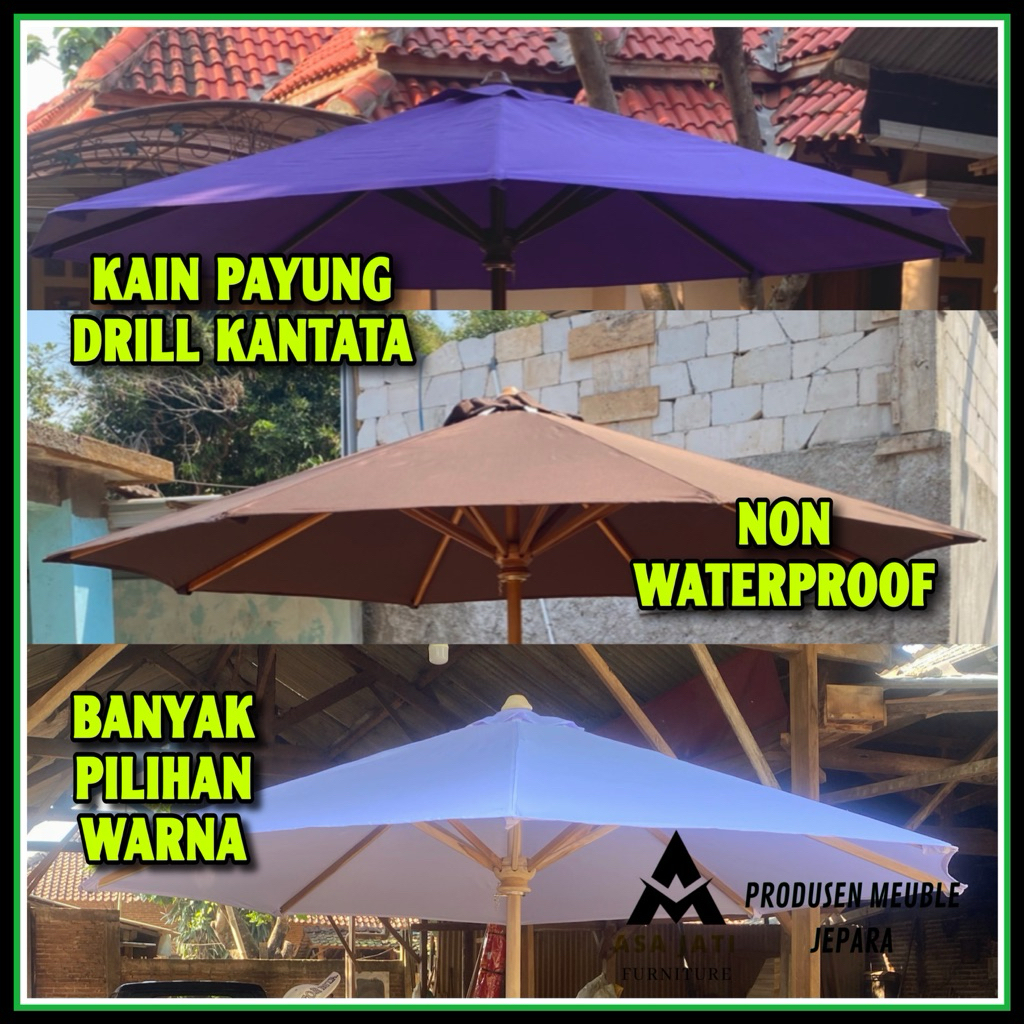 [READY] Kain Payung Cafe Outdoor Kain Payung Taman Kain Payung Jati Kain Payung Pantai Kain Payung K