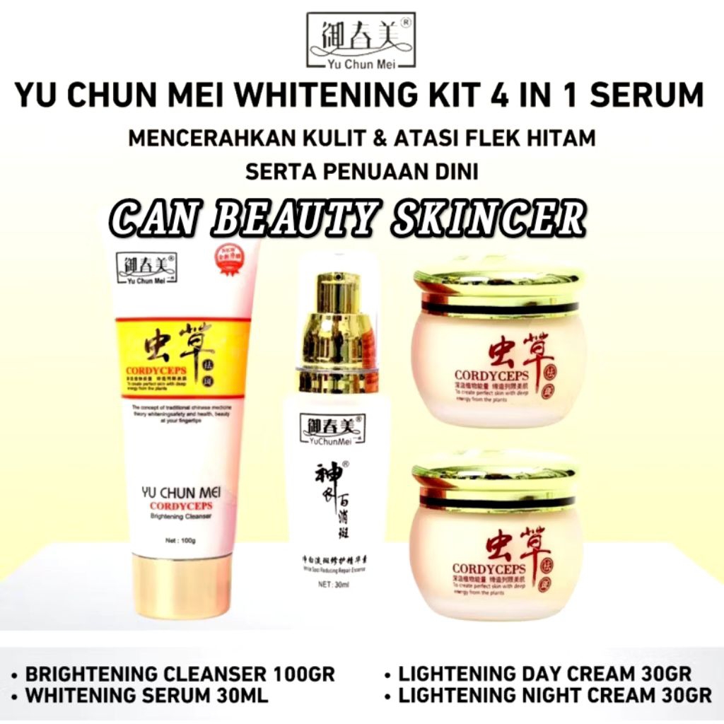 ⭐CBS~ 4 IN 1 CREAM YU CHUN MEI CORDYCEPS (IMPORT TAIWAN) BERHOLOGRAM 100%ORIGINAL