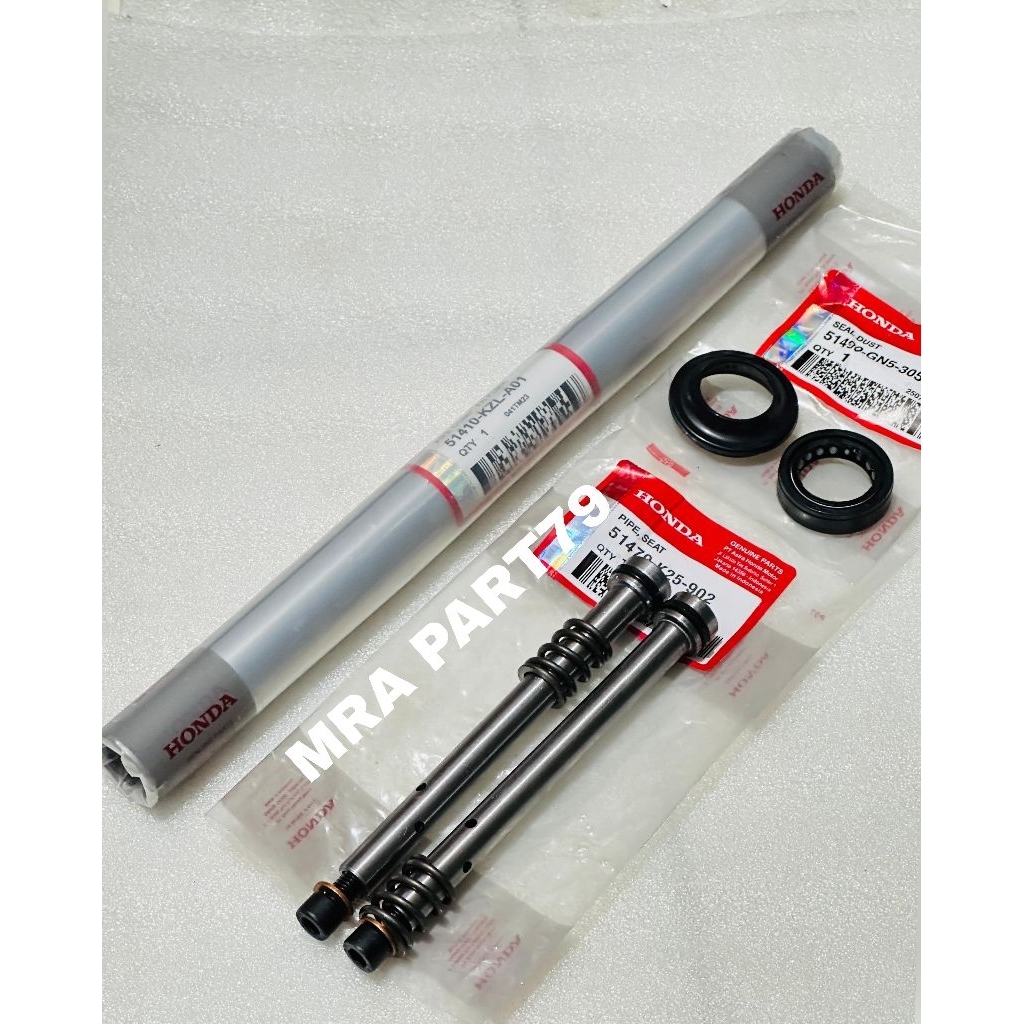 Shockbrakar depan KZL1PCS+Suling shock depan K25 2PCS +Sil shock +Sil tutup abu GN5 Vario 125 esp le